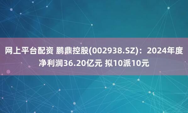 网上平台配资 鹏鼎控股(002938.SZ)：2024年度净利润36.20亿元 拟10派10元