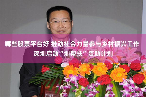 哪些股票平台好 推动社会力量参与乡村振兴工作 深圳启动“圳帮扶”资助计划