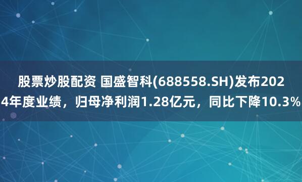 股票炒股配资 国盛智科(688558.SH)发布2024年度业绩，归母净利润1.28亿元，同比下降10.3%